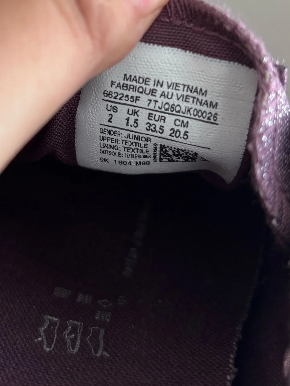 Converse All Star Purple Glitter Shoreline Slip On Sneakers 2